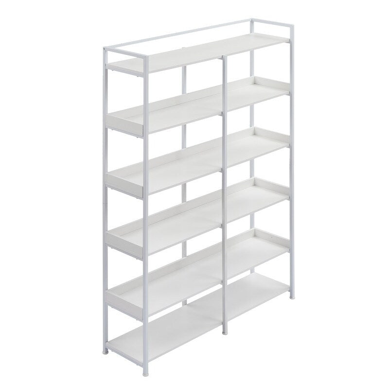 Black 70''H Tall Bookshelf 6-Tier Storage Open Shelves