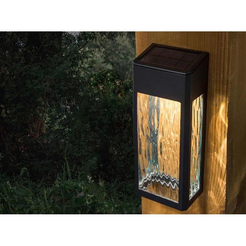 Classy Caps Black Aluminum Lancaster Deck & Wall Light (Set of 4)