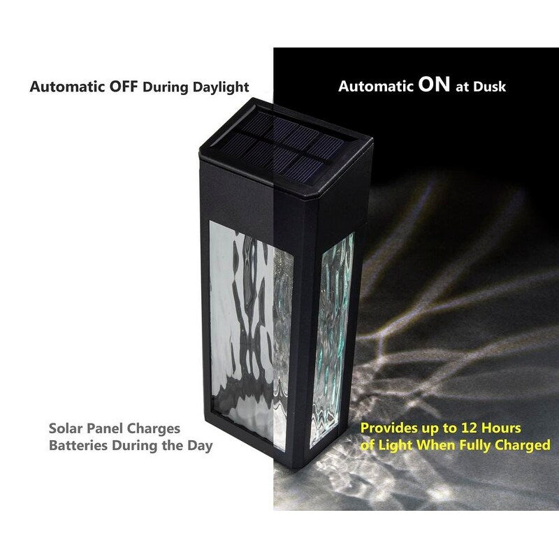 Classy Caps Black Aluminum Lancaster Deck & Wall Light (Set of 4)