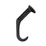 Black Cast Iron Raiway Spike Wall Mount Hook Set (Set of 6)