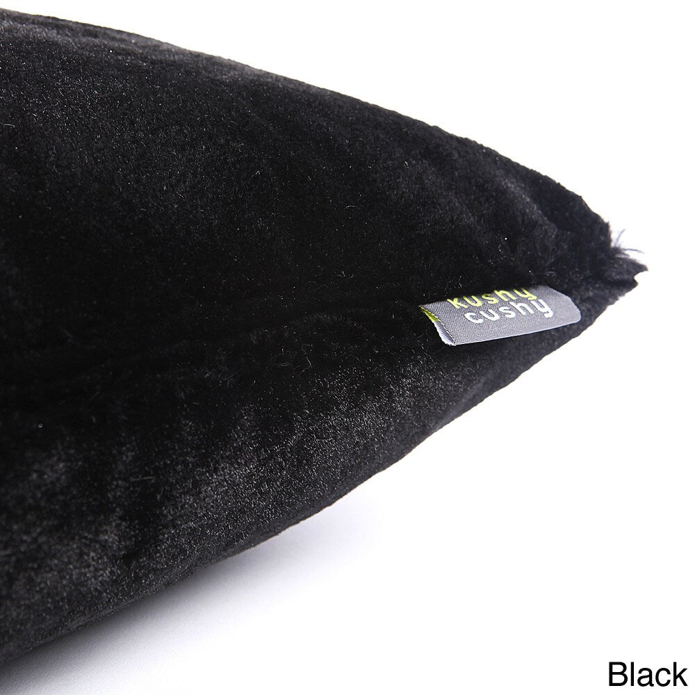 Aurora Home Faux Mink 12x12-inch Decorative Pillows (Set of 2)
