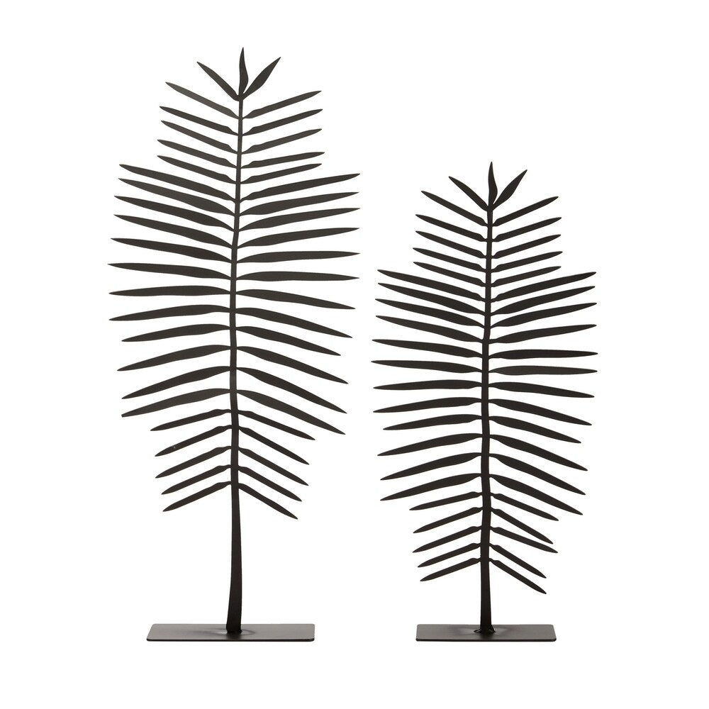 Black Fern Statuaries (Set of 2)