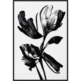 Black Flower by Treechild Framed Canvas Wall Art Print - Sylvie Black