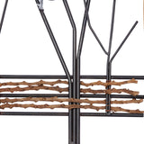 Black Iron Wood Frame Farmhouse Bird Theme Wall Decor (Set of 2)