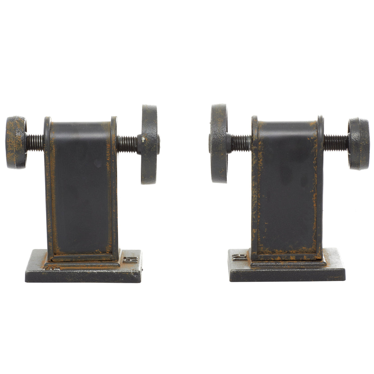 Black Metal Gear Bookends (Set of 2) - 8.31