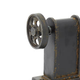 Black Metal Gear Bookends (Set of 2) - 8.31