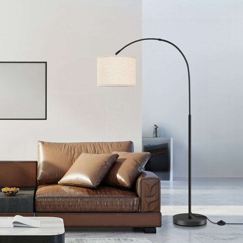 Black LED Arched Floor Lamp Floor Lamp