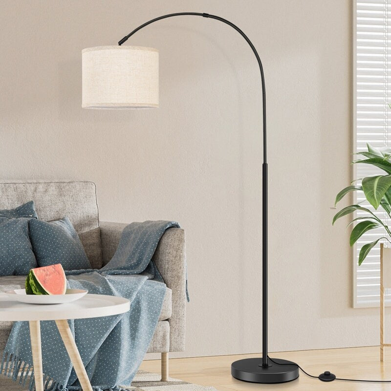 Black LED Arched Floor Lamp Floor Lamp