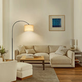 Black LED Arched Floor Lamp Floor Lamp