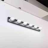 Black LED Modern 6 Light Wall Lighting