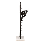 Black Ladder Sculpture, Person Sitting, , 22"H, - 5" x 5" x 22"