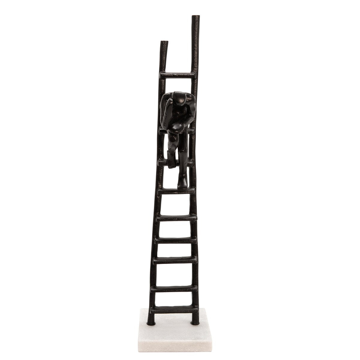 Black Ladder Sculpture, Person Sitting, , 22"H, - 5" x 5" x 22"
