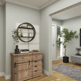 Black Metal Contemporary Wall Shelf 26 x 26 x 5 - 26 x 5 x 26