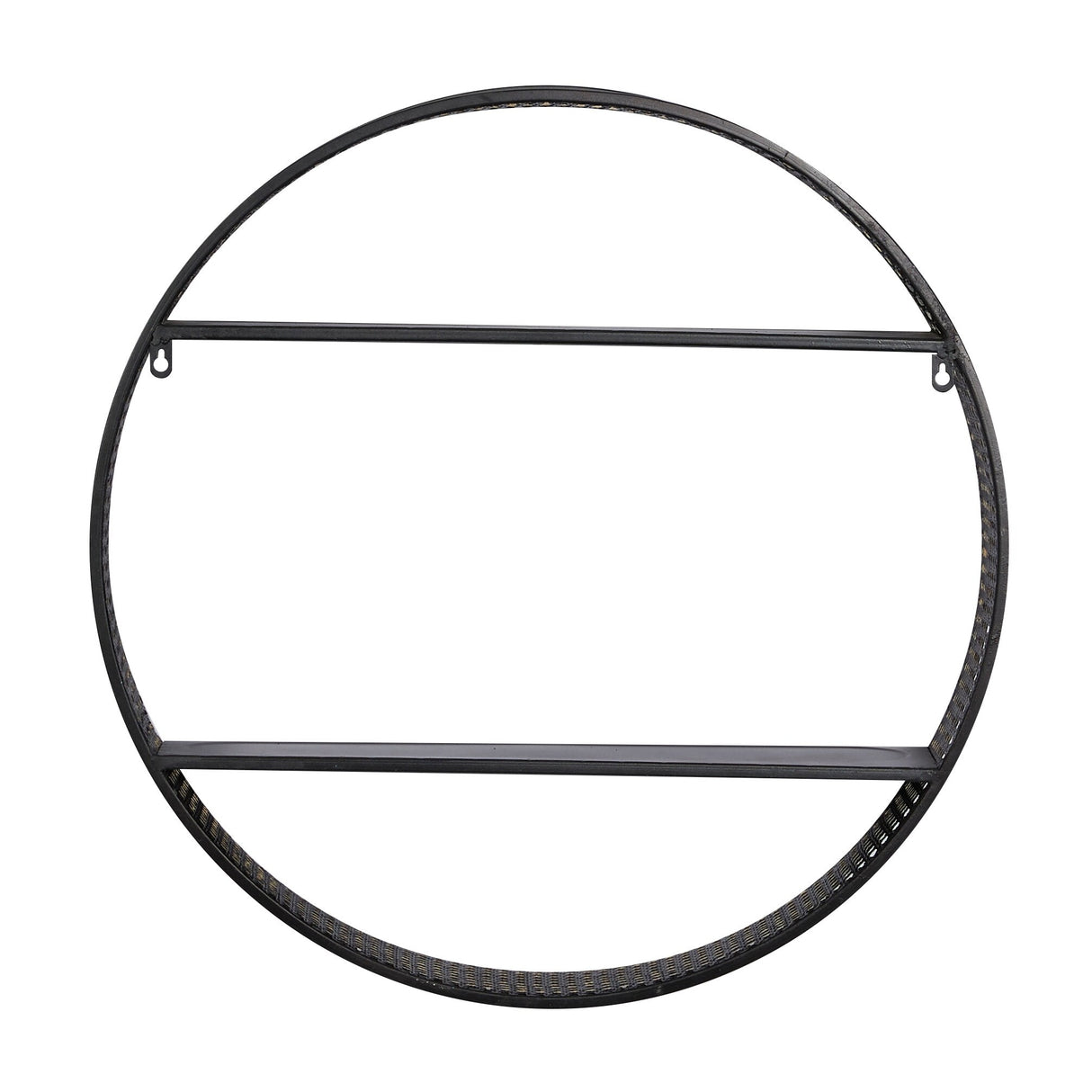 Black Metal Contemporary Wall Shelf 26 x 26 x 5 - 26 x 5 x 26