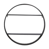 Black Metal Contemporary Wall Shelf 26 x 26 x 5 - 26 x 5 x 26