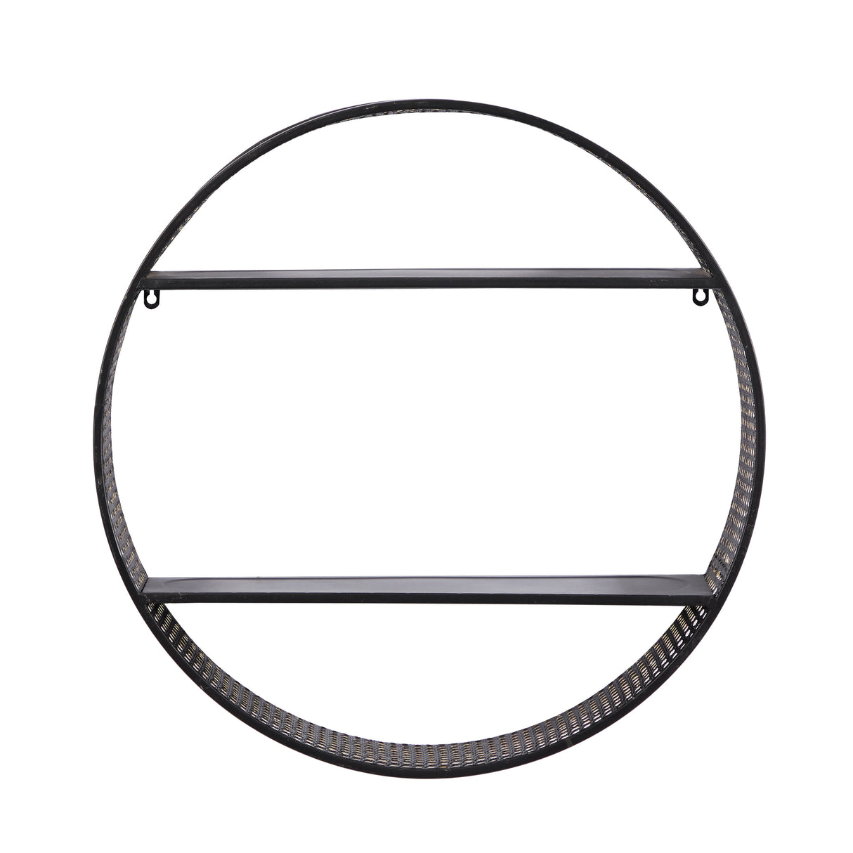 Black Metal Contemporary Wall Shelf 26 x 26 x 5 - 26 x 5 x 26