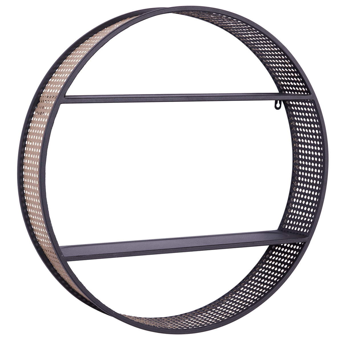 Black Metal Contemporary Wall Shelf 26 x 26 x 5 - 26 x 5 x 26