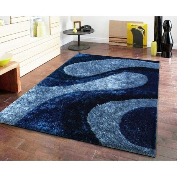 Black Modern Area Rug 5x7 - Big