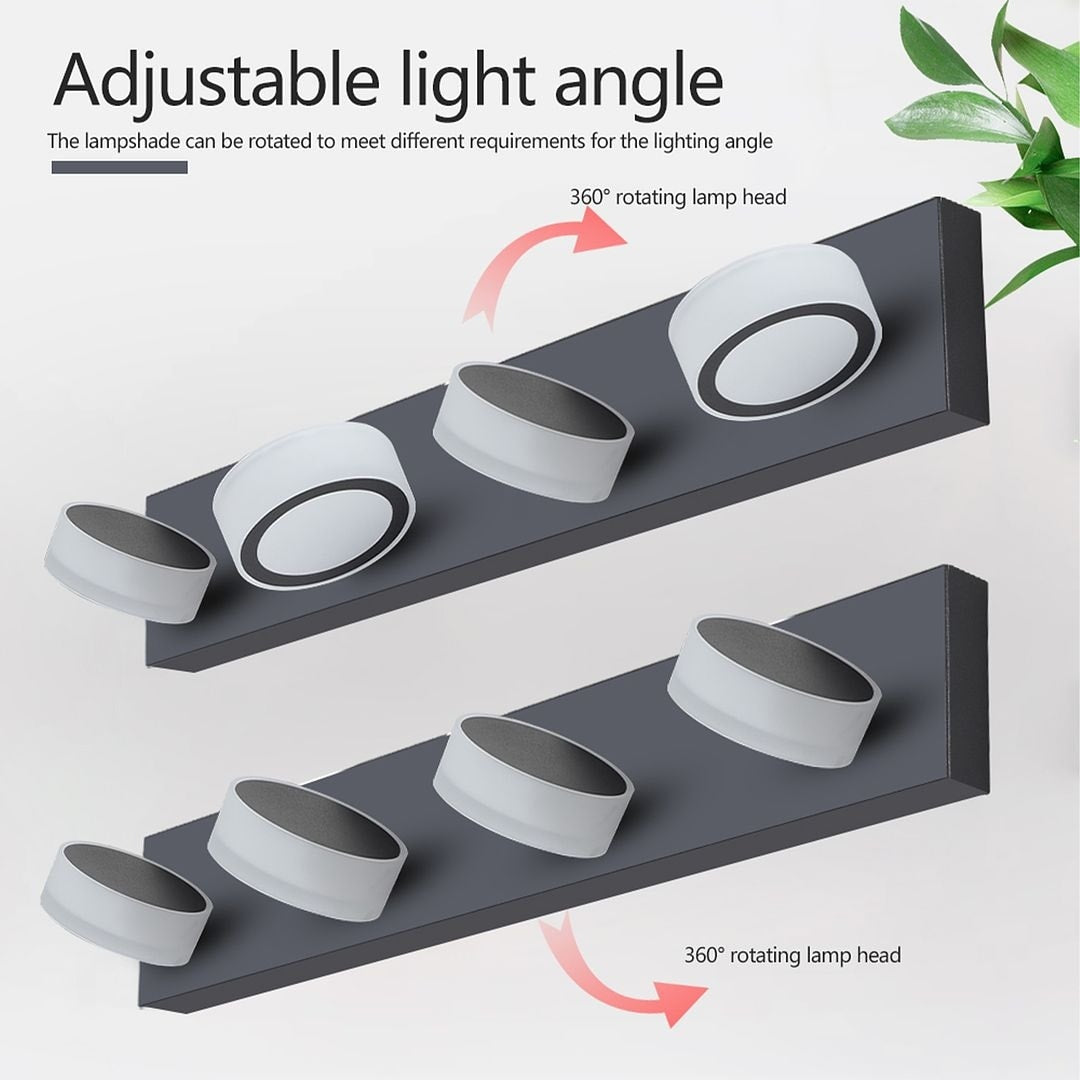 Black Modern LED Vanity Lights Bathroom Light Fixture