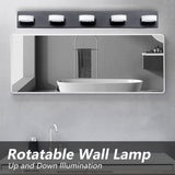 Black Modern LED Vanity Lights Bathroom Light Fixture