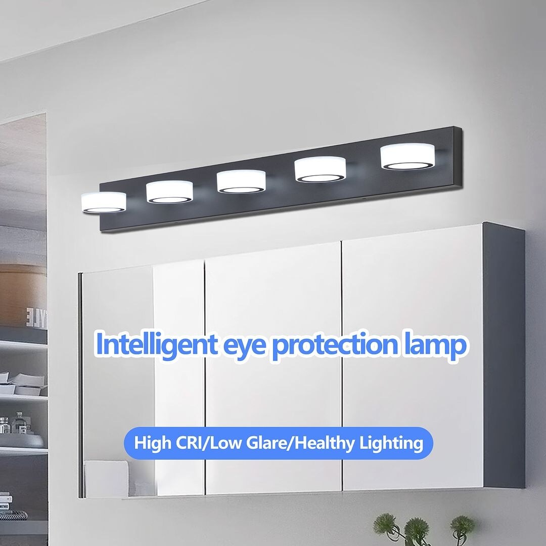 Black Modern LED Vanity Lights Bathroom Light Fixture