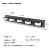 Black Modern LED Vanity Lights Bathroom Light Fixture