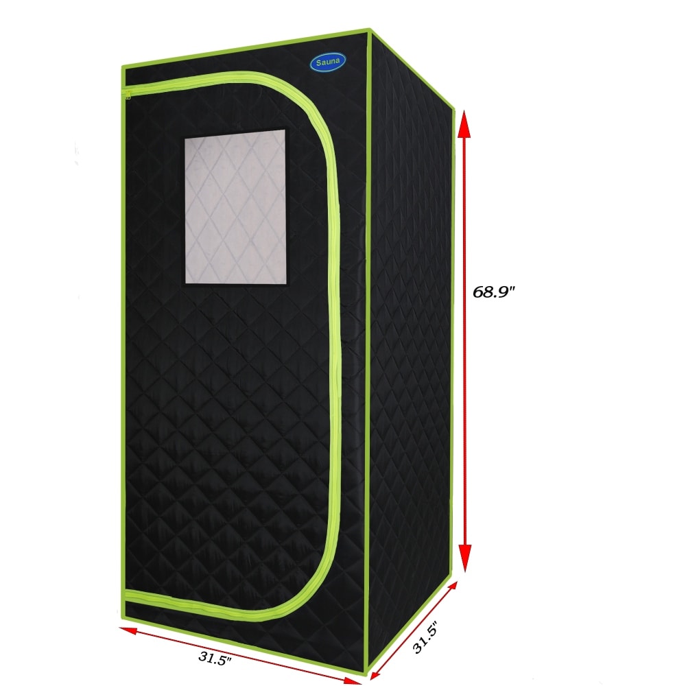 Black Portable Large Size Infrared Sauna Tent with FCC Certification