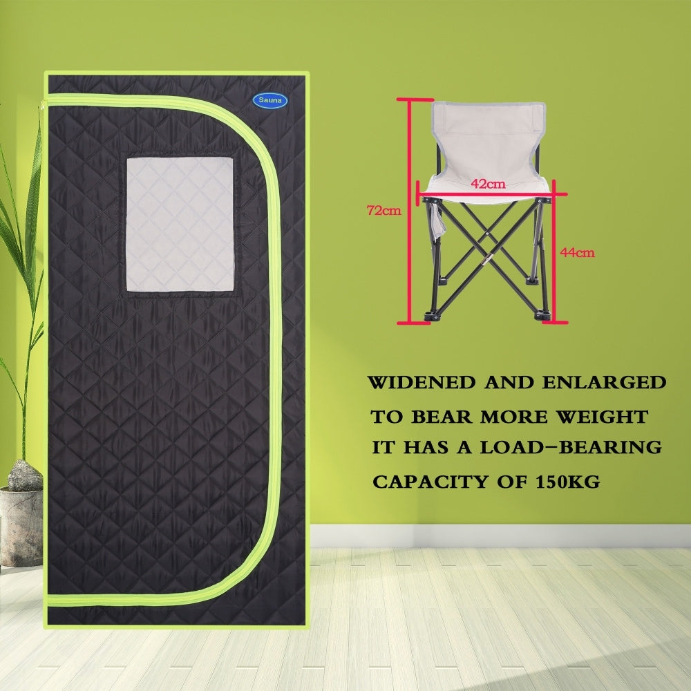 Black Portable Large Size Infrared Sauna Tent with FCC Certification