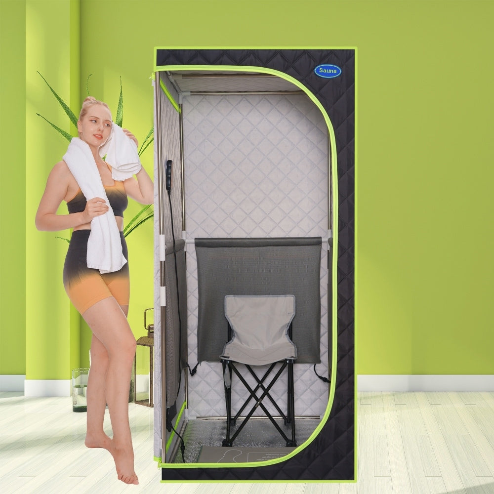 Black Portable Large Size Infrared Sauna Tent with FCC Certification