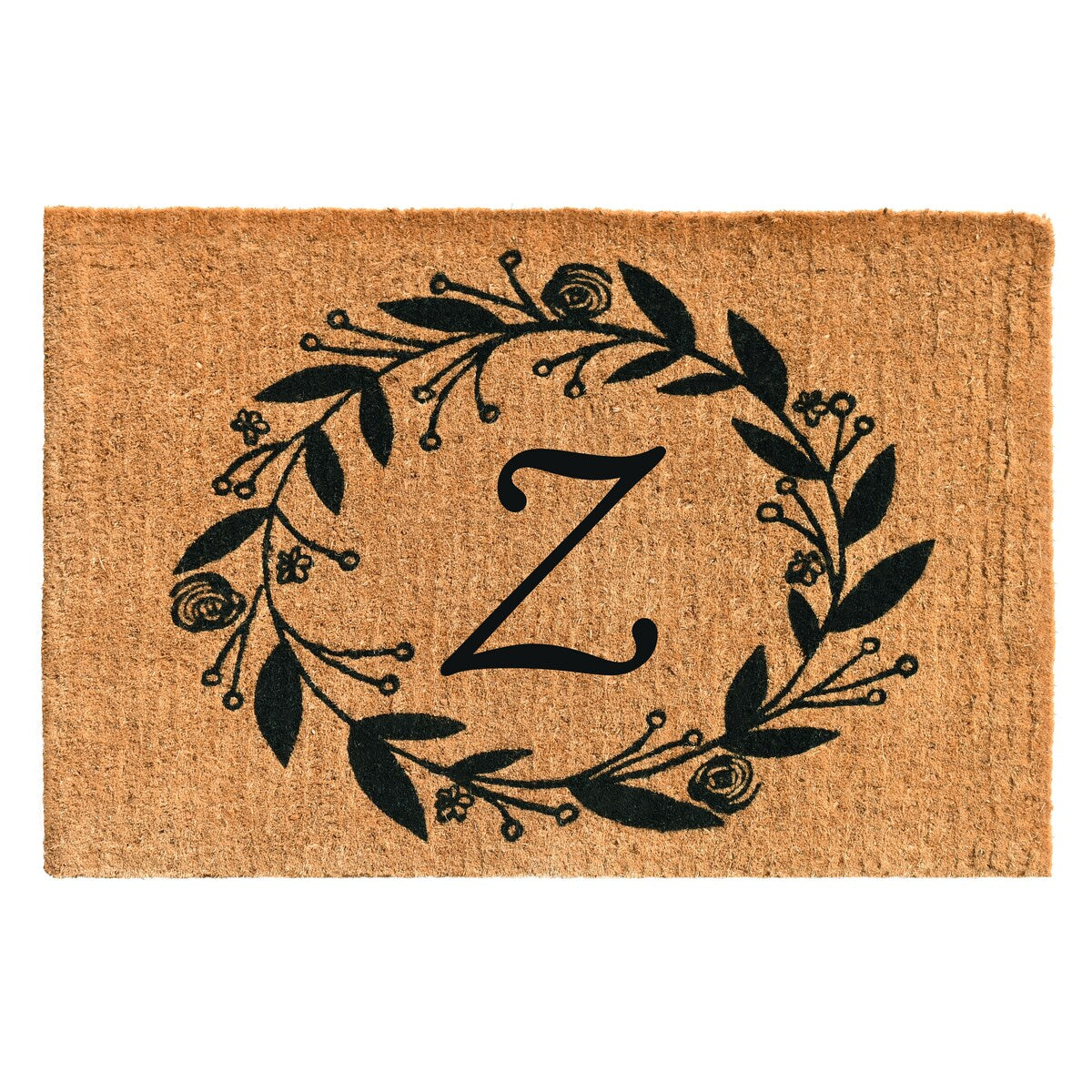 Calloway Mills Black Rose Doormat 24" x 36" x 1.5" (Letter Z) - 24 x 36 in