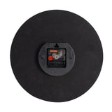 Black Round Wood Wall Clock