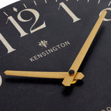 Black Round Wood Wall Clock