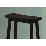 Barstool - 2Pcs / 29"H / Black Saddle Seat