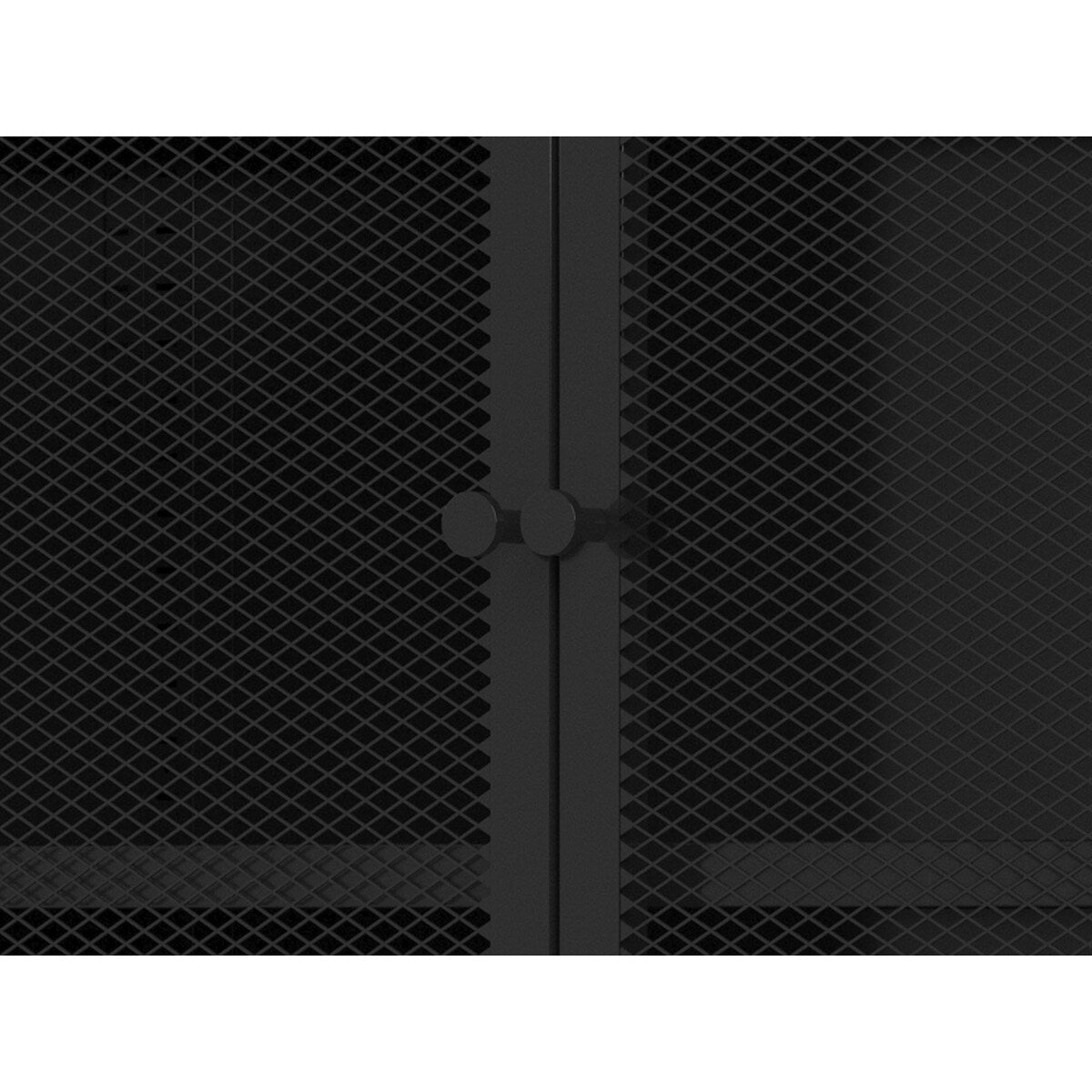 Black Storage Cabinet with Doors, Modern Black Accent Cabinet, Free Standing Cabinet, Buffet Sideboards for Home Office