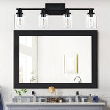Black Track Lighting Ceiling with Clear Glass
