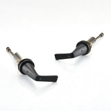 Black Waterfall Widespread 2-Handle Bathroom Faucet 3 Hole