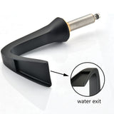 Black Waterfall Widespread 2-Handle Bathroom Faucet 3 Hole
