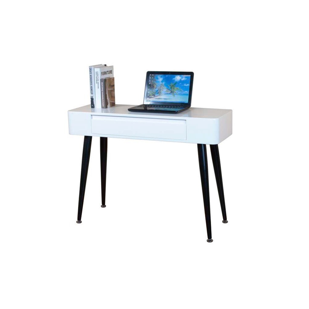 Black and White Mid Century Modern Desk