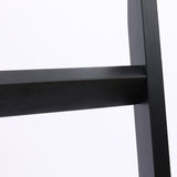 Black Wood 4.8ft Decorative Blanket Ladder - 57.9" H x 19.9" W x 2.56" D