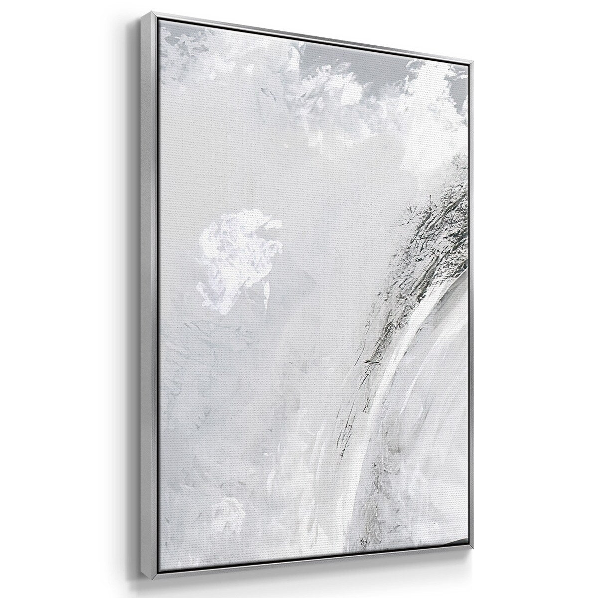 Black & White Waves IV - Multi Piece Framed Canvas