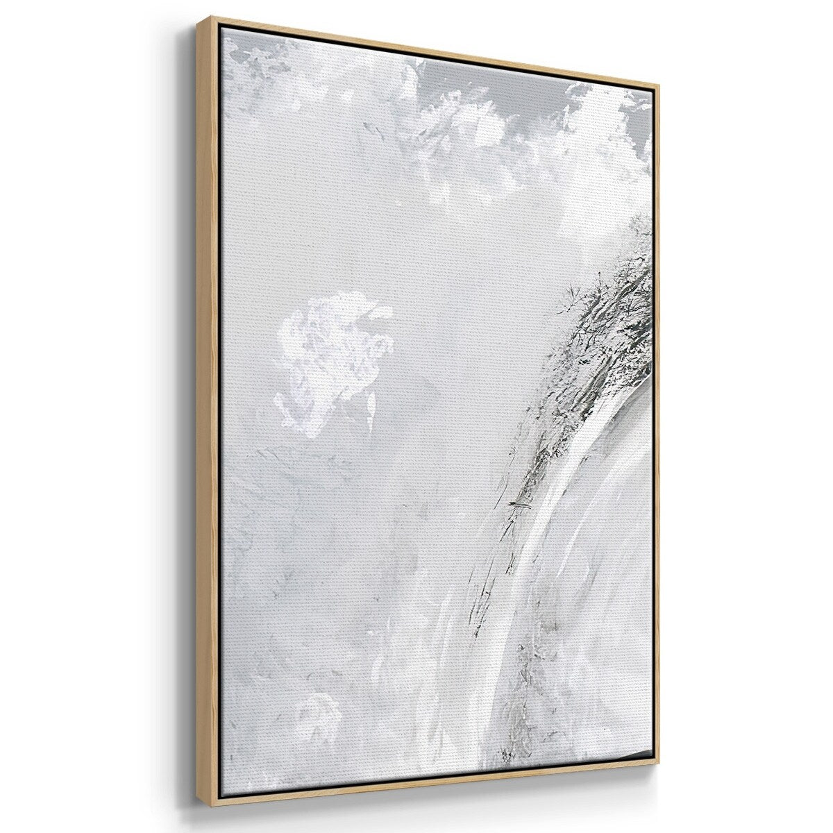 Black & White Waves IV - Multi Piece Framed Canvas