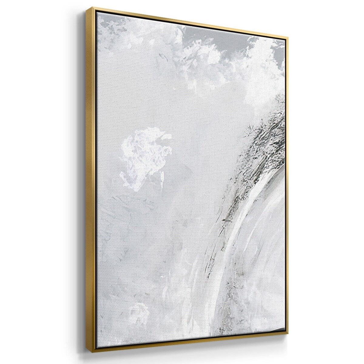 Black & White Waves IV - Multi Piece Framed Canvas