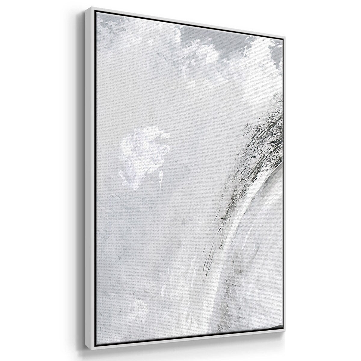 Black & White Waves IV - Multi Piece Framed Canvas