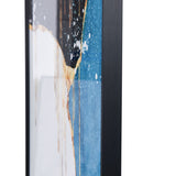 Black and Blue II - Abstract Crystal Porcelain Print With Aluminum Alloy Frame