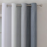 Blackout Curtains & Drapes,Thermal Insulated Ombre Blackout Drapes,Full Room Darkening Energy Saving Curtains,52Wx84L,2 Panels