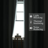 Blackout Curtains & Drapes,Thermal Insulated Ombre Blackout Drapes,Full Room Darkening Energy Saving Curtains,52Wx84L,2 Panels