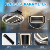 Bladeless Ceiling Fan with Lights Remote Control