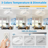 Bladeless Ceiling Fan with Lights Remote Control