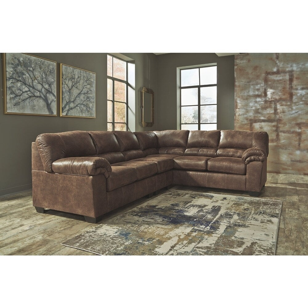 Bladen 3-Piece Sectional with Sofa - Coffee