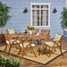 Christopher Knight Home Blaine Outdoor 6-Seater Acacia Wood Dining Set
